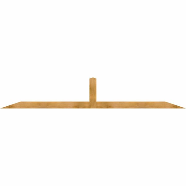 Ekena Millwork Portland Rough Sawn Timber Gable Bracket, Western Red Cedar, 108"W x 18"H x 2"D x 4"F, 4/12 Pitch GBW108X18X0204POR00RWR - main